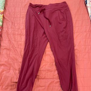Halara Cloudful™ Air Fabric High Waisted Drawstring Side Pocket Wine/Burgundy XL